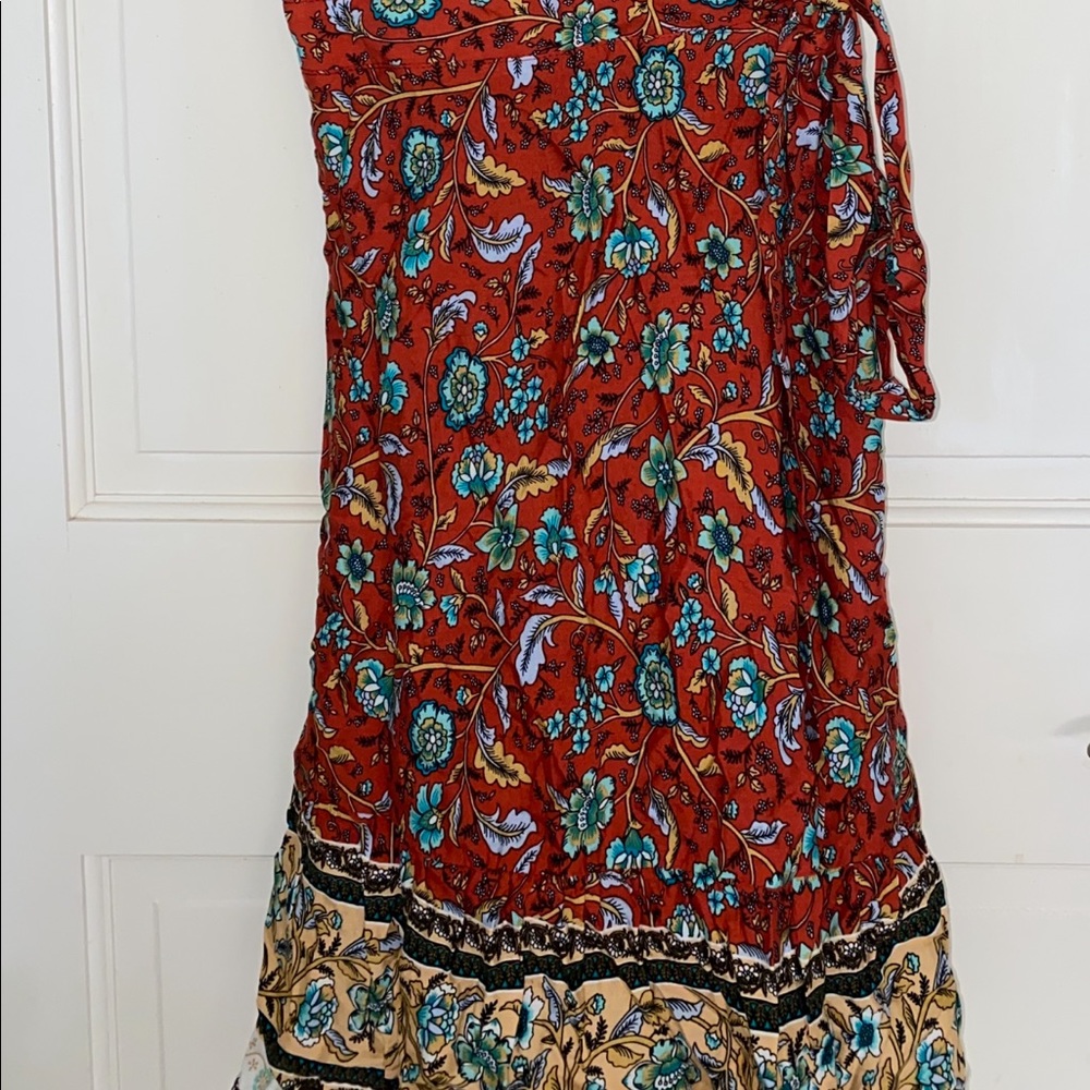 Floral maxi wrap dress - Picture 2 of 5